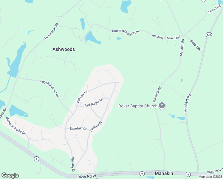 map of restaurants, bars, coffee shops, grocery stores, and more near 334 Willway Drive in Manakin-Sabot