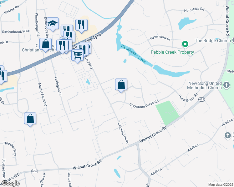 map of restaurants, bars, coffee shops, grocery stores, and more near 6375 Yellowrose Lane in Mechanicsville