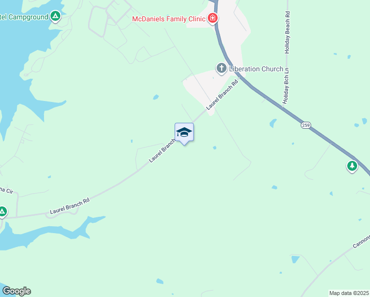 map of restaurants, bars, coffee shops, grocery stores, and more near in McDaniels