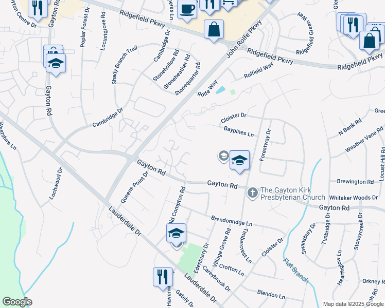 map of restaurants, bars, coffee shops, grocery stores, and more near 11813 Coat Bridge Lane in Henrico