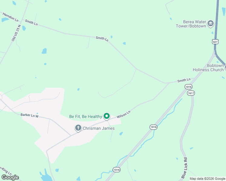 map of restaurants, bars, coffee shops, grocery stores, and more near 332 Springhurst Drive in Berea