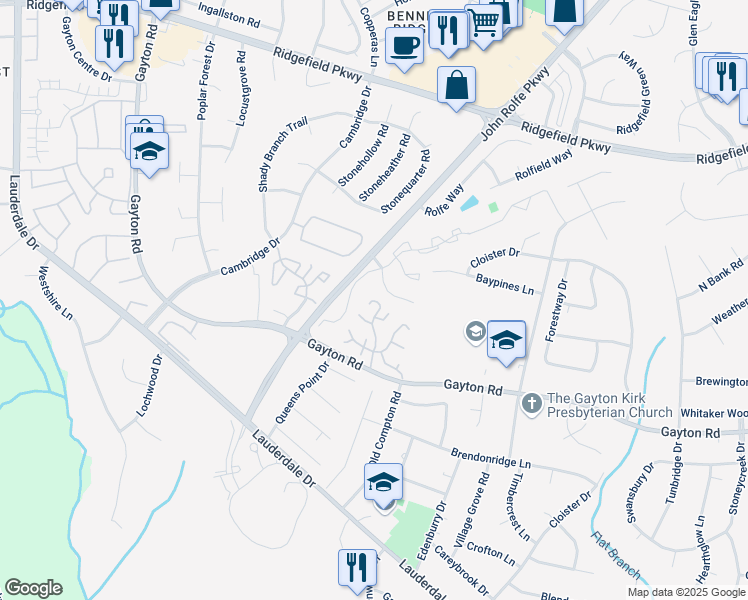 map of restaurants, bars, coffee shops, grocery stores, and more near 11700 Coat Bridge Lane in Henrico