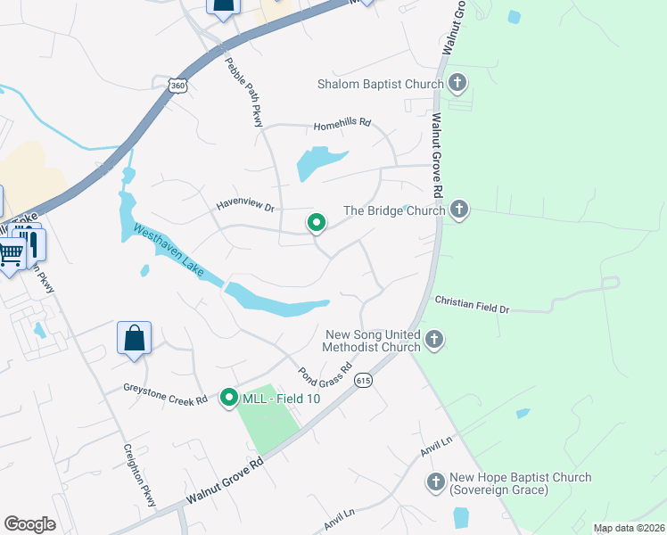 map of restaurants, bars, coffee shops, grocery stores, and more near 6055 Pond Place Way in Mechanicsville