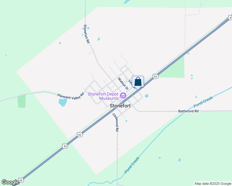 map of restaurants, bars, coffee shops, grocery stores, and more near 201-205 Cedar Street in Creal Springs