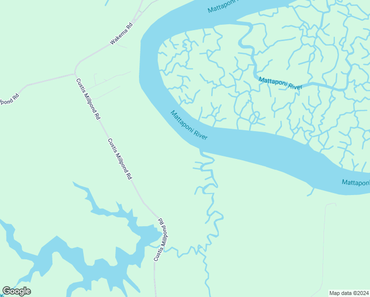 map of restaurants, bars, coffee shops, grocery stores, and more near 1976 Custis Millpond Road in West Point