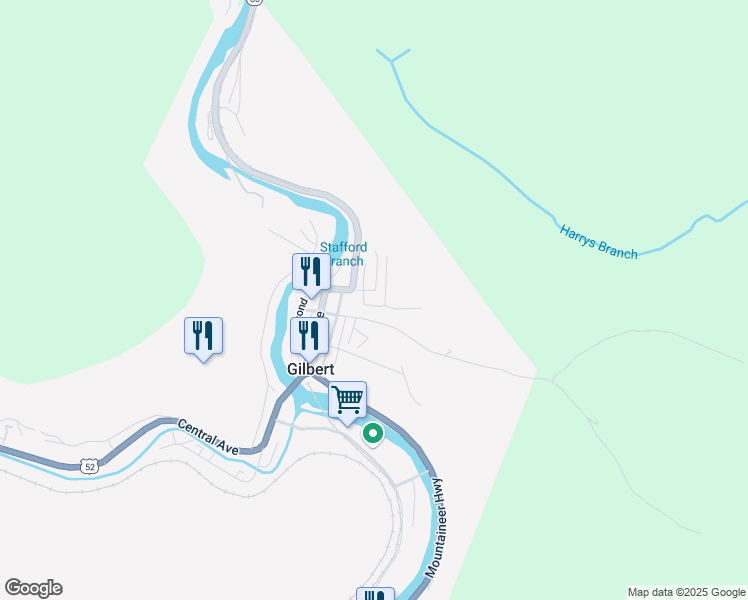 map of restaurants, bars, coffee shops, grocery stores, and more near North 4th Street in Gilbert