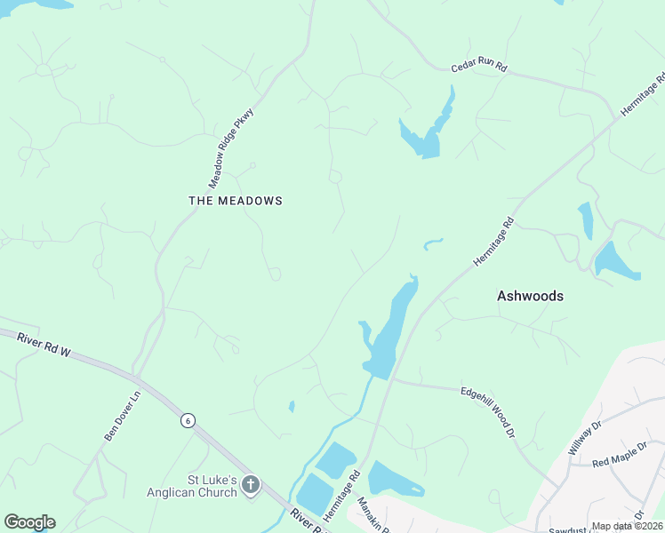 map of restaurants, bars, coffee shops, grocery stores, and more near 630 Cross Ridge Lane in Manakin-Sabot