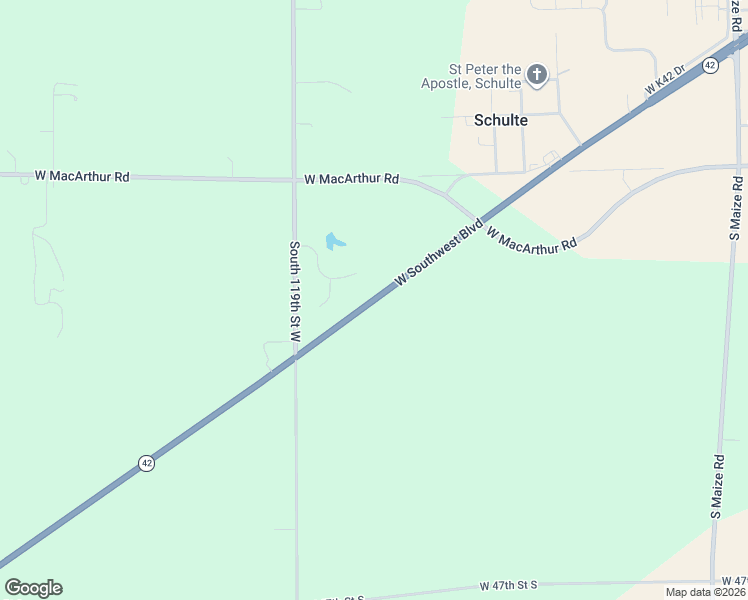 map of restaurants, bars, coffee shops, grocery stores, and more near 11692 West Southwest Boulevard in Wichita