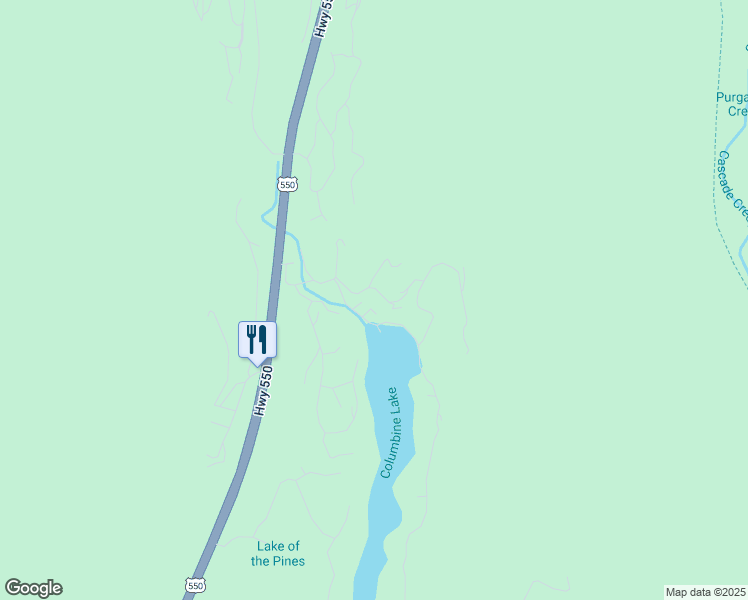 map of restaurants, bars, coffee shops, grocery stores, and more near 42 Deer Run Way in Durango