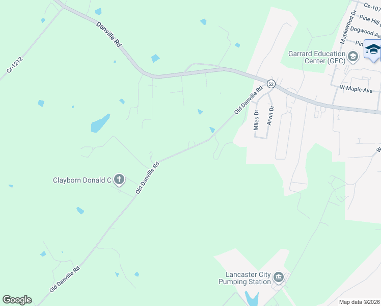 map of restaurants, bars, coffee shops, grocery stores, and more near 290 Old Danville Road in Lancaster