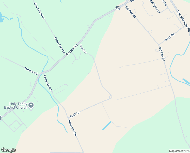map of restaurants, bars, coffee shops, grocery stores, and more near 15044 Quail Lane in Painter
