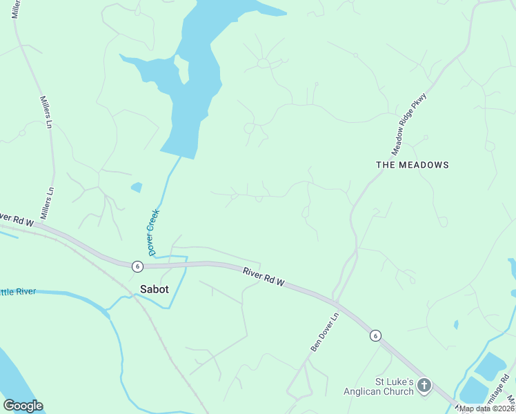 map of restaurants, bars, coffee shops, grocery stores, and more near 721 Meadow View Ridge in Manakin-Sabot