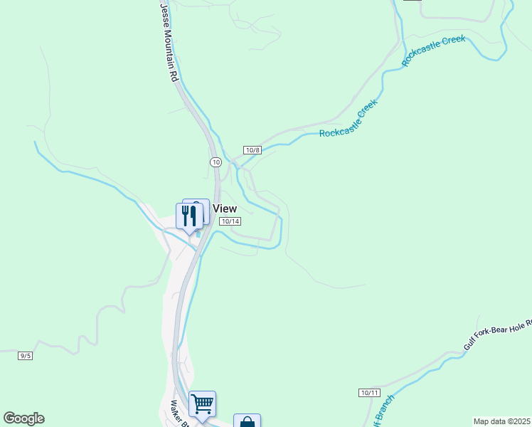 map of restaurants, bars, coffee shops, grocery stores, and more near Bowman Bottom Road in Pineville