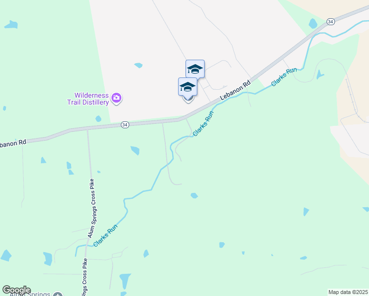 map of restaurants, bars, coffee shops, grocery stores, and more near 3750 Lebanon Road in Danville