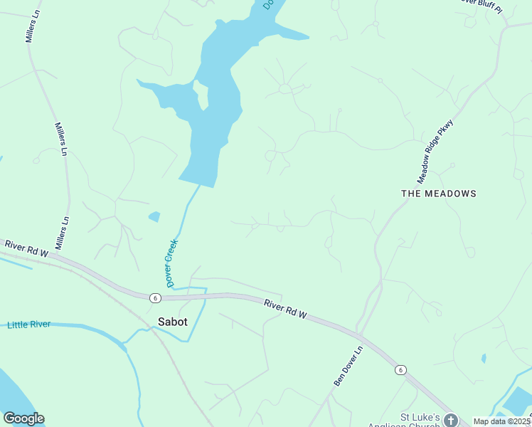 map of restaurants, bars, coffee shops, grocery stores, and more near 724 Meadow View Ridge in Manakin-Sabot