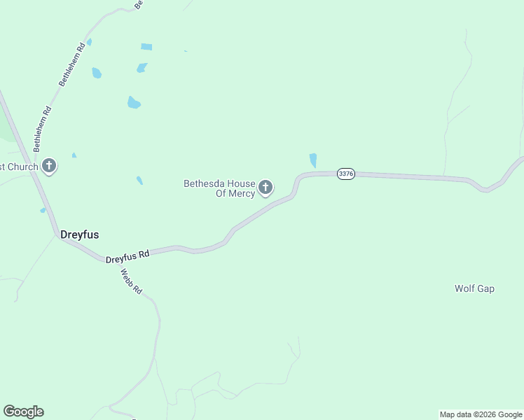 map of restaurants, bars, coffee shops, grocery stores, and more near 2310 Dreyfus Road in Dreyfus