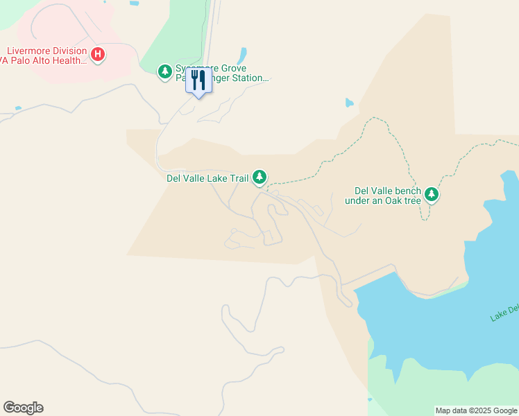 map of restaurants, bars, coffee shops, grocery stores, and more near 5535 Arroyo Road in Livermore