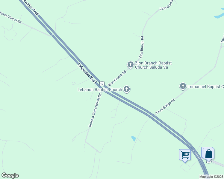 map of restaurants, bars, coffee shops, grocery stores, and more near 2 Zion Branch Road in Saluda