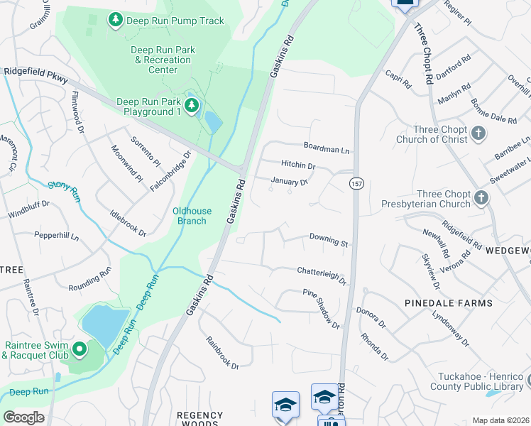 map of restaurants, bars, coffee shops, grocery stores, and more near 1900 Boardman Lane in Richmond