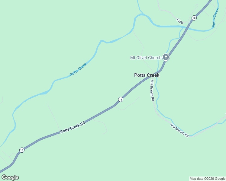 map of restaurants, bars, coffee shops, grocery stores, and more near in Potts Creek
