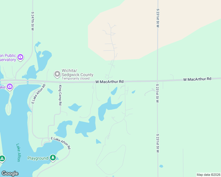 map of restaurants, bars, coffee shops, grocery stores, and more near 23709 West 39th Street South in Goddard