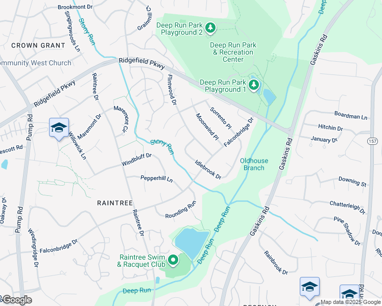 map of restaurants, bars, coffee shops, grocery stores, and more near 1909 Idlebrook Drive in Henrico
