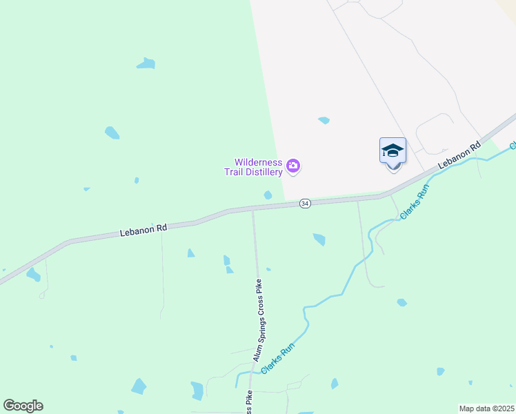 map of restaurants, bars, coffee shops, grocery stores, and more near 3750 Lebanon Road in Danville