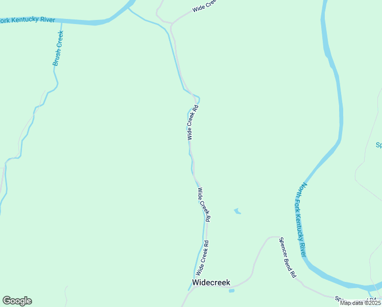 map of restaurants, bars, coffee shops, grocery stores, and more near Wide Creek Road in Beattyville