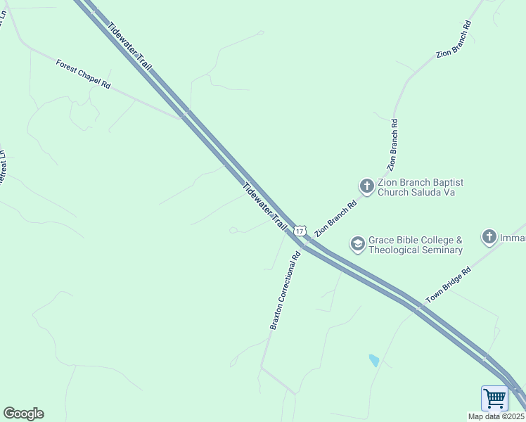 map of restaurants, bars, coffee shops, grocery stores, and more near 11486 Tidewater Trail in Saluda