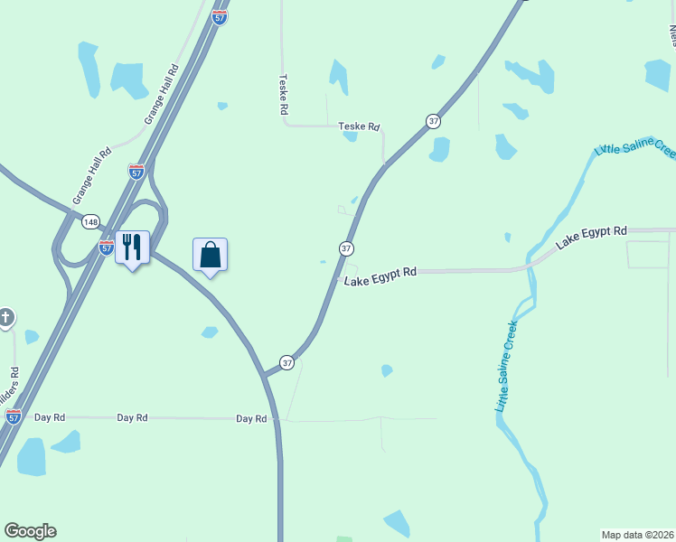 map of restaurants, bars, coffee shops, grocery stores, and more near 1521 Illinois 37 in Marion