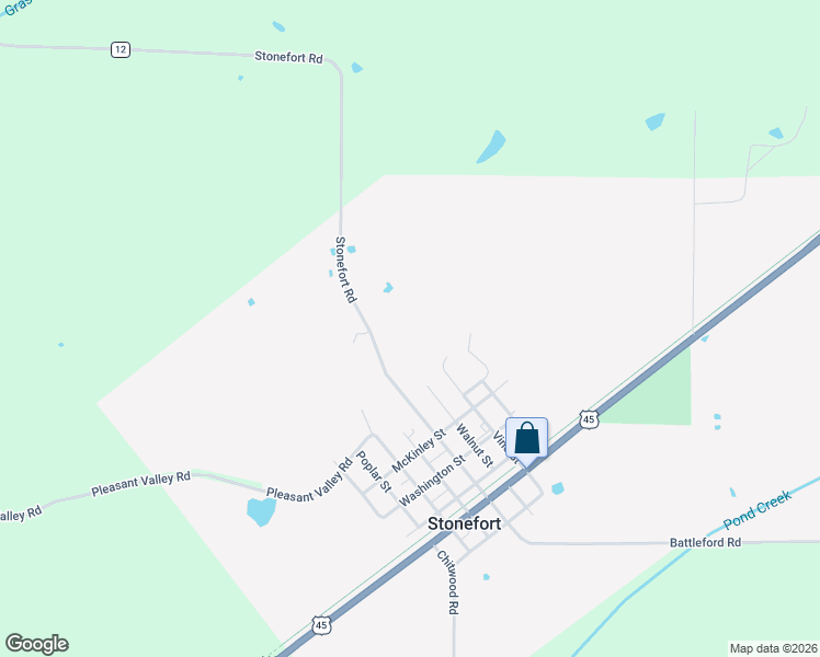 map of restaurants, bars, coffee shops, grocery stores, and more near 504 Chestnut Street in Stonefort