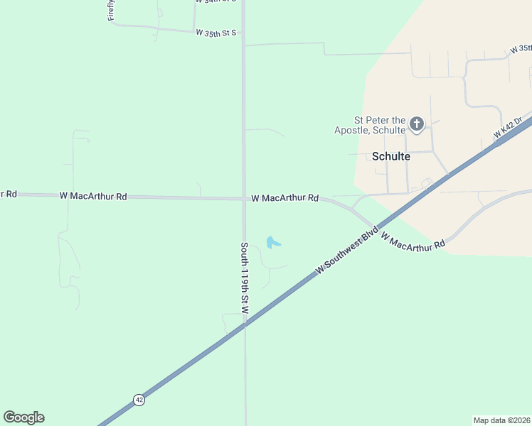 map of restaurants, bars, coffee shops, grocery stores, and more near 4201 South 119th Street West in Wichita