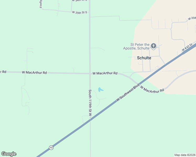 map of restaurants, bars, coffee shops, grocery stores, and more near 4201 South 119th Street West in Wichita