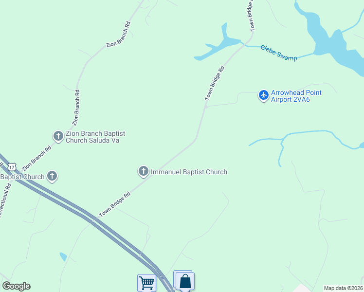map of restaurants, bars, coffee shops, grocery stores, and more near 240-578 Town Bridge Road in Saluda