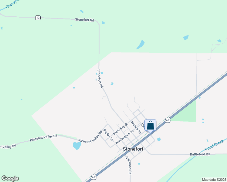 map of restaurants, bars, coffee shops, grocery stores, and more near 504 Chestnut Street in Stonefort