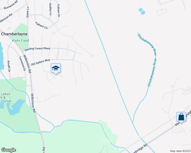 map of restaurants, bars, coffee shops, grocery stores, and more near 2 Old Sellers Way in Richmond