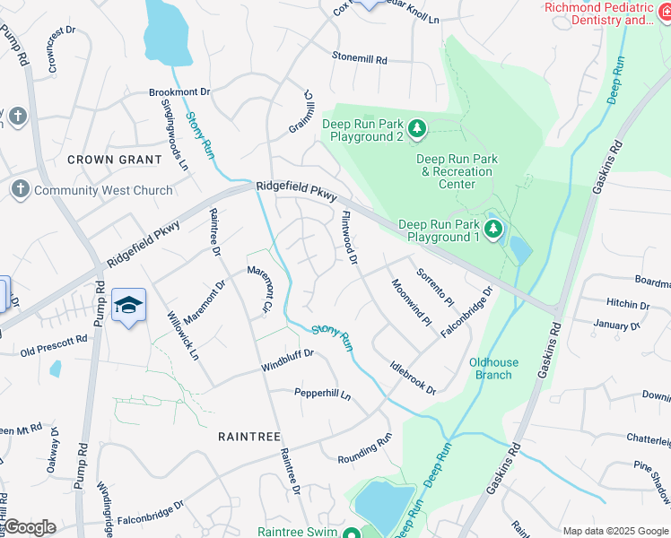 map of restaurants, bars, coffee shops, grocery stores, and more near 2111 Rocky Point Parkway in Richmond