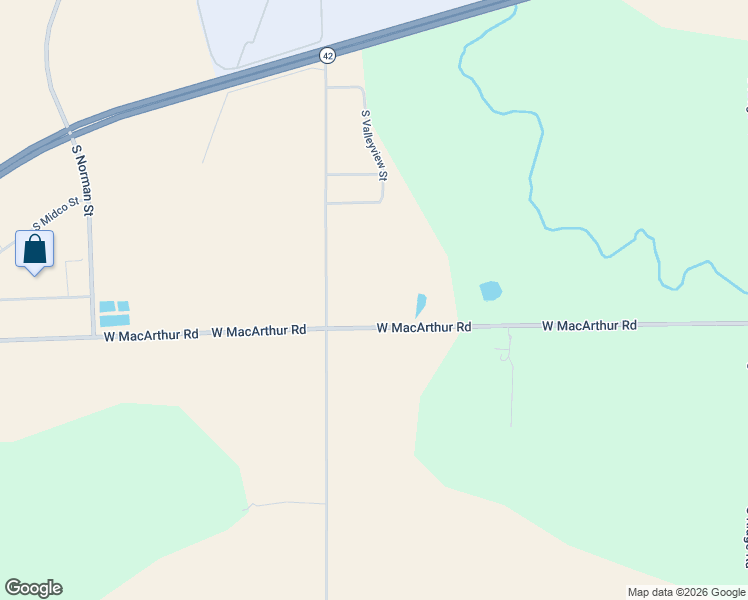 map of restaurants, bars, coffee shops, grocery stores, and more near 8200 West Macarthur Road in Wichita