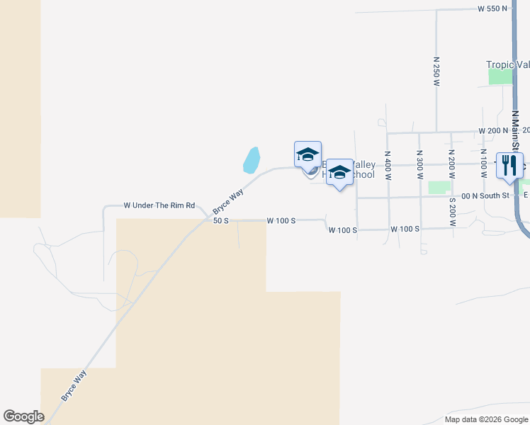 map of restaurants, bars, coffee shops, grocery stores, and more near 820 50 South in Tropic
