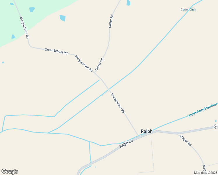 map of restaurants, bars, coffee shops, grocery stores, and more near Morgantown Road in Whitesville