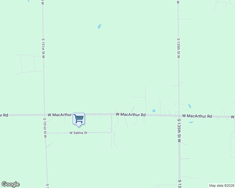 map of restaurants, bars, coffee shops, grocery stores, and more near 14320 West MacArthur Road in Wichita