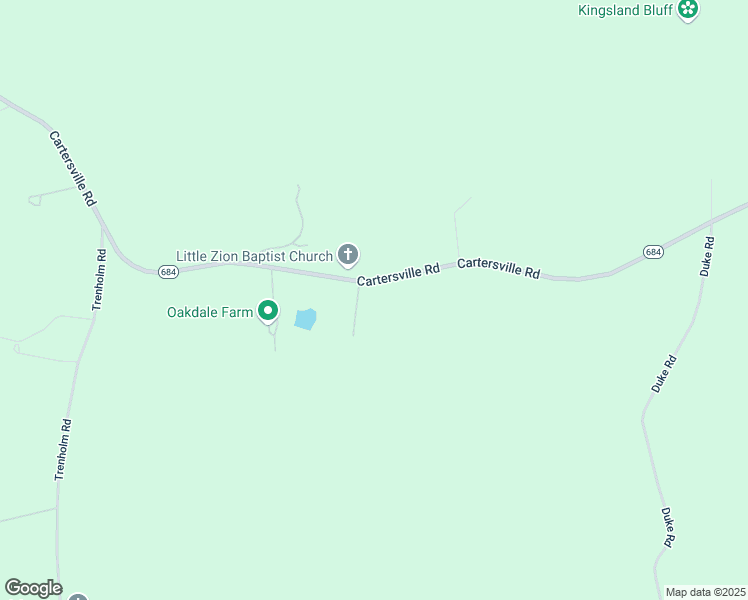 map of restaurants, bars, coffee shops, grocery stores, and more near 5675 Cartersville Road in Powhatan
