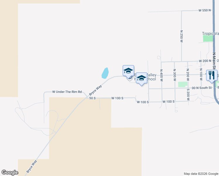 map of restaurants, bars, coffee shops, grocery stores, and more near 820 50 South in Tropic