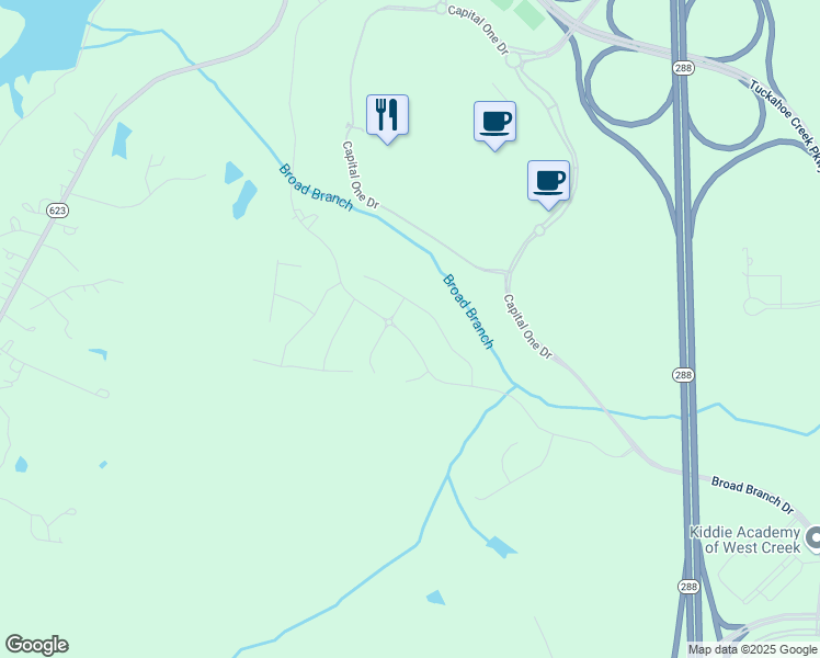 map of restaurants, bars, coffee shops, grocery stores, and more near in Manakin