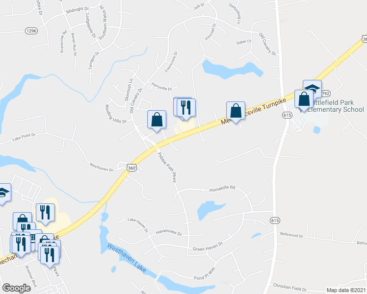 map of restaurants, bars, coffee shops, grocery stores, and more near 6087 Mechanicsville Turnpike in Mechanicsville