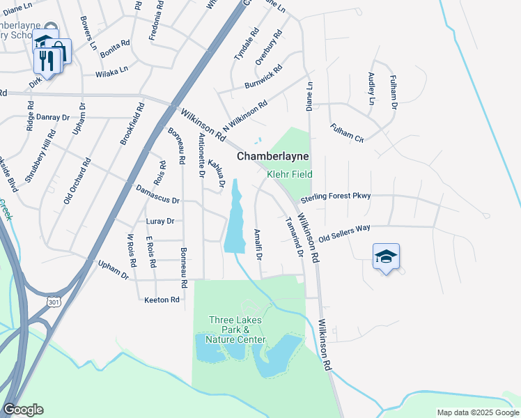 map of restaurants, bars, coffee shops, grocery stores, and more near 7928 Capistrano Drive in Richmond