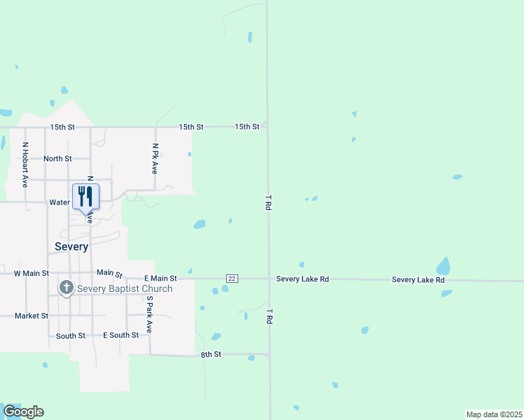 map of restaurants, bars, coffee shops, grocery stores, and more near in Severy