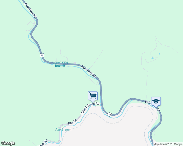 map of restaurants, bars, coffee shops, grocery stores, and more near 332 U.S. 52 in Gilbert
