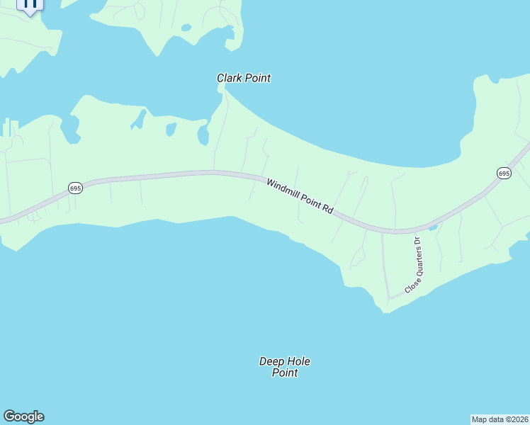 map of restaurants, bars, coffee shops, grocery stores, and more near 3308 Windmill Point Road in White Stone