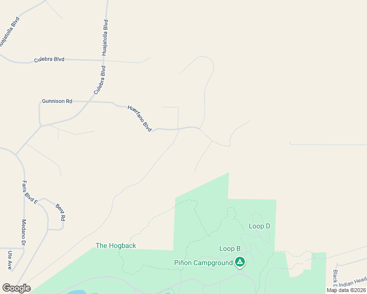 map of restaurants, bars, coffee shops, grocery stores, and more near Ouray Street in Walsenburg